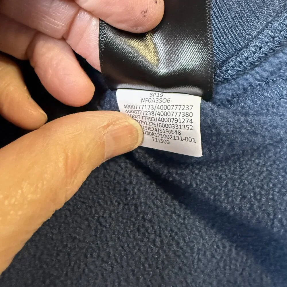 The North‎ Face Canyonlands Full Zip Fleece XXL Blue Heather EUC